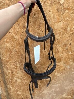 Classic Brown Leather Bridle for Horses - Unbranded